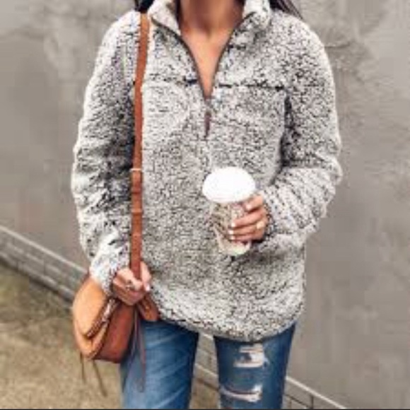 Thread & Supply Sweaters - Thread + Supply Wubby Fleece Pullover Sweater Sz M